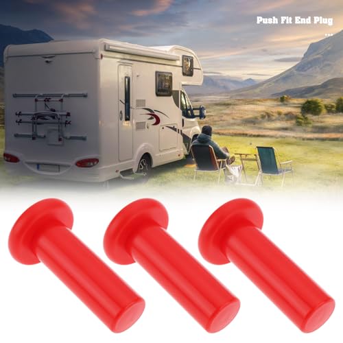 Image of 5X Push Fit End Plug 12mm Compatible with John Guest Push Water Hose Pipe Fitting Tube End Stopper Plug for Caravan, Campers