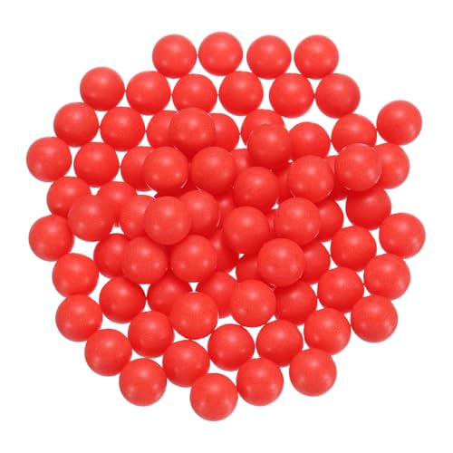 uxcell 200pcs PP Plastic Bearing Balls 3/8" Solid Plastic Balls, G2 Precision Bearing Ball Frosted Surface, Red