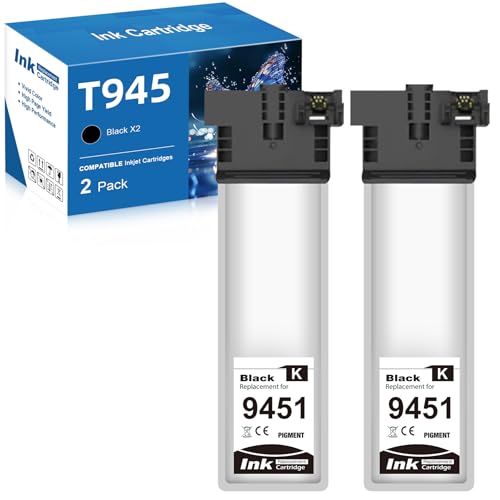 Cartouches T9451 d'encre compatible noir haute capacité pour modèle WF-C5790DWF