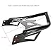 DreDoggMoto Motorcycle Custom Stealth Mounting Luggage Rack Trunk Tour Pack Mount Luggage Support Black(Width 11.8