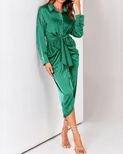 BTFBM Button Dwon Fall Dresses for Women 2026 - image 5