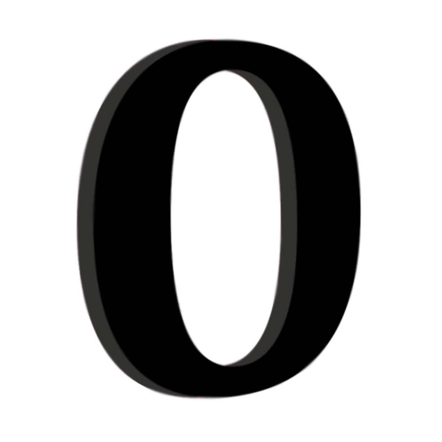 Chalk My Theme Wooden Alphabets and Numbers for Wall Decoration | 5 Inch Large Wooden Letter O in Black