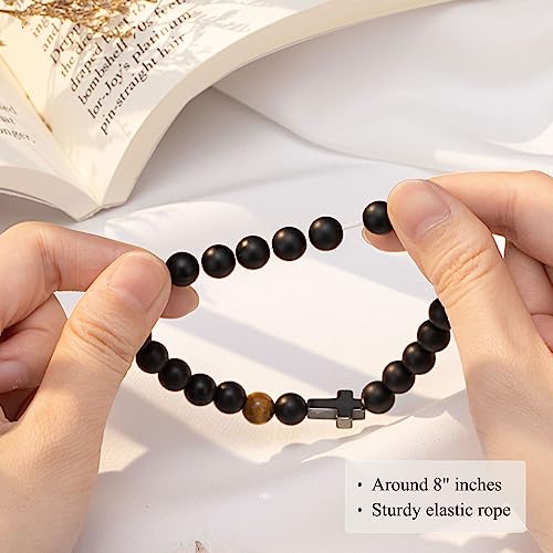 Orispre Baptism Gifts Catholic Christening Religious Christian Easter Gifts Cross Bracelet For Teen Men thumb #4