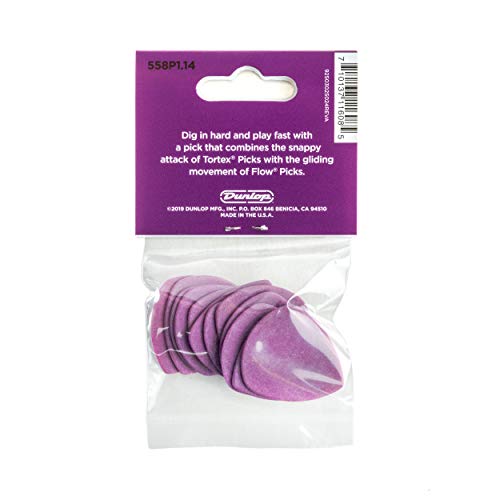 Dunlop 558P114 Médiators Tortex Flow Standard 1,14mm sachet de 12 - Les Beatles, Paul McCartney, John Lennon, RIngo Starr, George Harrison Dunlop 558P114 Médiators Tortex Flow Standard 1,14mm sachet de 12 – Image 6