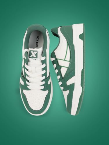 Image of XTEP Mens Sneakers Non Marking Skateboard Shoe I Durable Grip I Indoor Sports Support I Stable Traction I Casual Sports Shoe