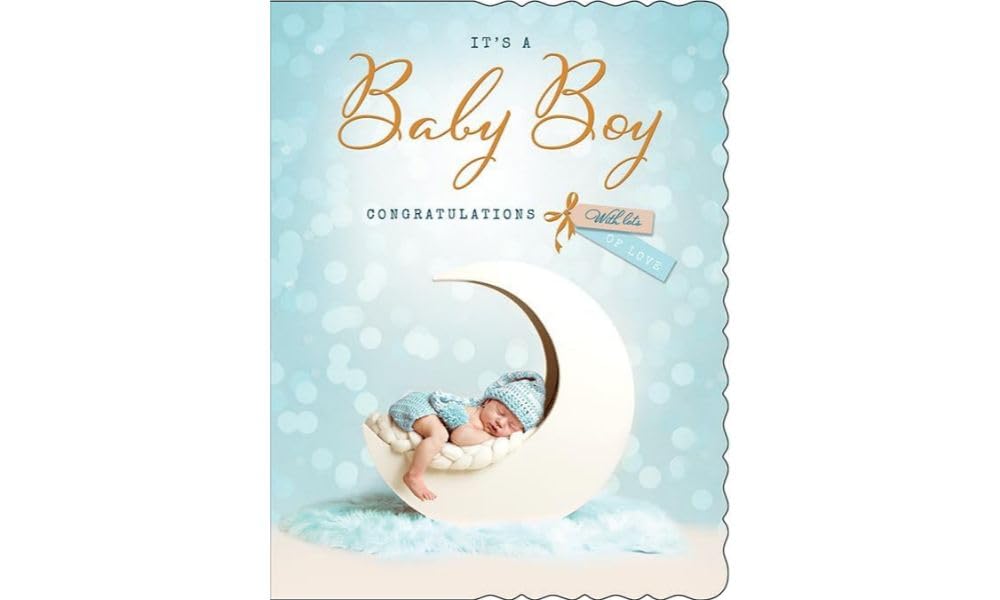 Baby Card Baby Boy - 8 x 6 inches - Avant Garde Studios