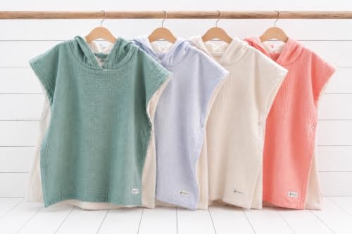 Image of Hooded Poncho Towel for Babies, Kids, and Toddlers - Versatile Swim and Bath Coverup for Beach and Pool Fun