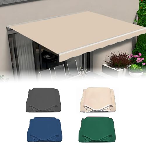 Auvent rétractable de rechange 5,5x5,5x3m en polyester pour terrasse