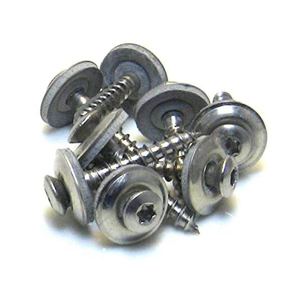 100 Stk. Spenlgerschrauben Edelstahl V2A mit EPDM Dichtscheibe Teilgewinde Torx 4,5x20->4,5x80 (4,5 x 25)