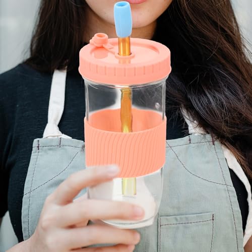 Vaso de vidrio de 24oz para evitar manchas y lavado difícil 8