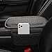 Car Center Console Cover, Auto Middle Console Armrest Seat Box Pad Accessories,Microfiber Leather Car Armrest Seat Box Pad Cover with 2 Side Storage Bags， Universal for Most Cars (B1)