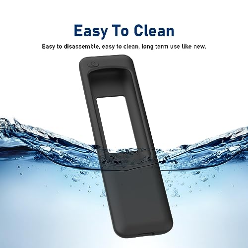 Image of Silicone TV Remote Cover Compatible with Samsung Smart TV Remote 2023 BN59-01432G BN59-01432A (Samsung Smart TV 2023 Model Solar Remote Cover - Style 8, Black - Style 8)