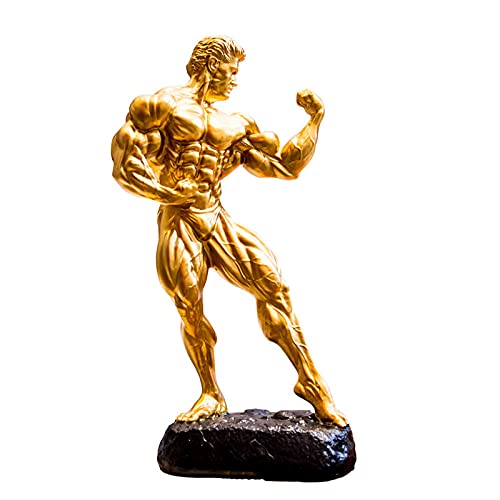FENGWXINW Statuette Ornamento Statua Statua di Figura Accessori da Tavola Decorazione Bodybuilding Concorrenza Trofeo Muscolare Decorazione della Stanza Souvenir