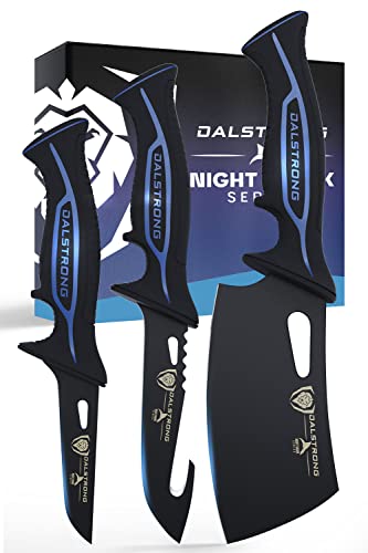 Dalstrong 3pc Kitchen Knife Set-Night Shark Series-High Carbon St...