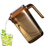 Kühlschrankwasserflasche-2200 ml Lebensmittelspender, Easy-Pour-Flüssigkeitsbehälter, großer Kapazität Lebensmittelqualität Kühlschrank Wasserflasche | Multifunktioneller Getränkespender