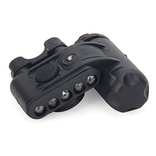 element airsoft Casque Lumière Tactique et Accessoires, Lumière Lampe Torche avec Survie Signal Lampe pour Airsoft la Chasse en Plein Air Militaire(Noir) Cover