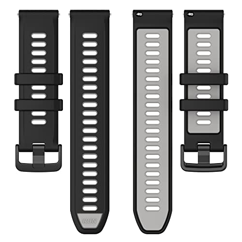 Image of Fit for Garmin Forerunner 265S 255S Watch Bands, 18mm Quick Release Durable Silicone Replacement Bands Wristbands Straps Bracelet Fit for Garmin Vivoactive 4S /Vivomove 3S /Venu 2S