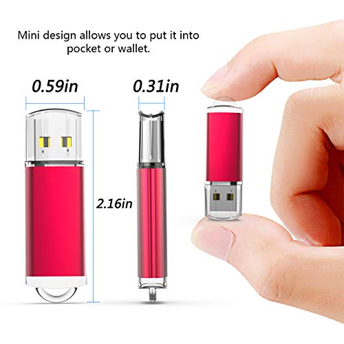 Raoyi 10Pcs 4G Usb Flash Drive Usb 2.0 Memory Stick Thumb Drive Pen Drive Jump Drive-Red #TOP2