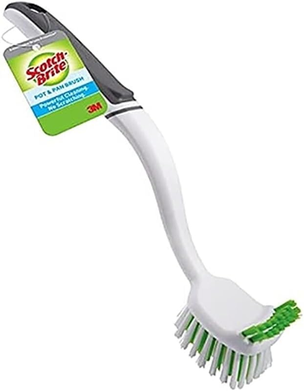 Scotch-Brite Pot Pan and Dish Brush, 1 unit/pack | Multicolor | Cleaning Brush | Dishes Brush | Small & Versatile Cleaning Tool with Long Lasting Bristles