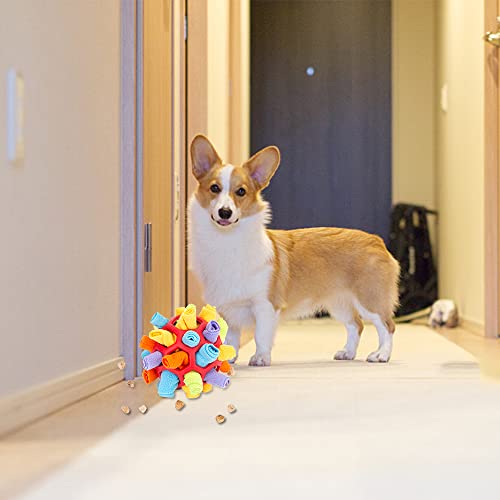 Jodsen Snuffle Mat for Dogs, Interactive Dog Toys Ball, Puzzle Toy, Feeding Mats, Foraging Mat, Ball Dogs Sniffing Natural Skill, Stimulation Small Medium Pets, Red - Image 4