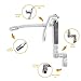 Wolflube Grease Control Handle Valve - For grease pump, Heavy duty High Pressure 7,500 PSI W.P, 1/4 inch NPT(f) inlet thread, 6 inches rigid pipe/spout with 4 jaws coupler, with 360 degree Z Swivel