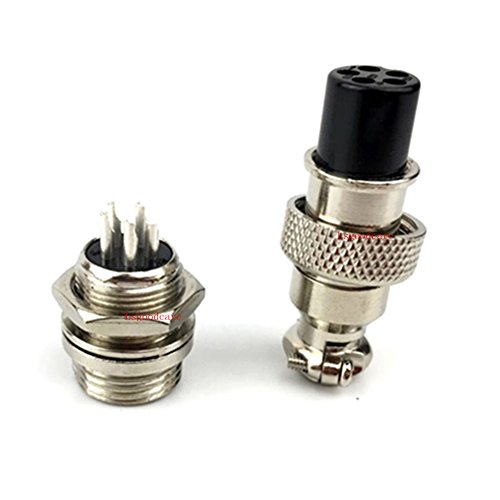 Aviation Connectors 5A, Lsgoodcare 30Pcs Gx12-5 Pin Metal Aviation Plug Kit, Including 12Mm 5 Pin Plug Thread Male Female Panel Socket And Aviation Plugs Cap (Gx12-5) #TOP1