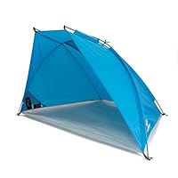 outdoorer Leicht-Strandmuschel Helios Air 850 Strandzelt mit UV 80 Sonnenschutz, kompakt, kleines Packmaß für Reisen, Sonnenzelt mit Alugestänge und Belüftung