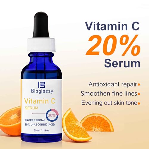 Vitamin C Serum 20%, Professional Vitamin C Face Serum Anti Aging Skin Care, Enhance Skin Radiance Reduce Fine Lines & Wrinkles for Women - Image 6