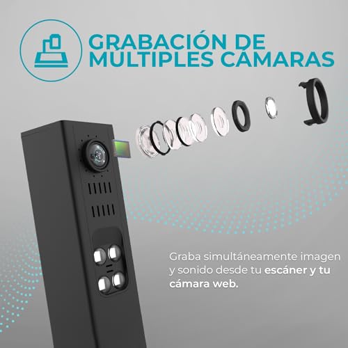 IRIScan Desk escàner portátil y Documentos a4 - v6: Carta, Editor PDF Gratuito, escáner portátil, escáner de Libros, 8MP, Win Mac - imagen 6