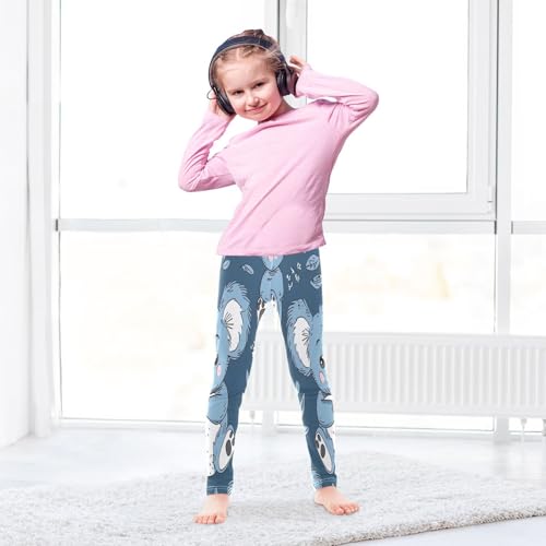 Bolaz Toddler Girls Leggings Printed Yoga Pants Leggings Cute Blue Koala for Kids4