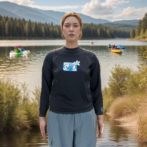 Body Glove 13211W Women's L/A Basic Fitted Long Sleeve Rashguard Top3