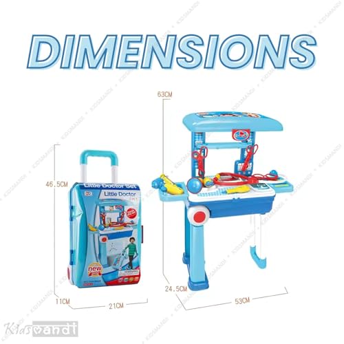 Image of Kids Mandi Playset Suitcase Workbench - Multicolor Toy Set for Kids, Portable Play Kitchen, Educational Role Play, Creative Building Blocks, Fun Activity Set, for Boys and Girls