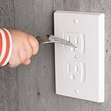 4-Pack Self-Closing Outlet Covers Baby Proofing - for Standard Single Screw & Decorator 2-Screw Outlets - Child Proof Sliding Outlet Covers