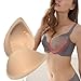 NORFULL Bra Pad Inserts 1 Pair, Breathable Foam Sponge Push Up Bra Inserts, Cotton Mastectomy Prosthesis Breast Forms, Beige XXL