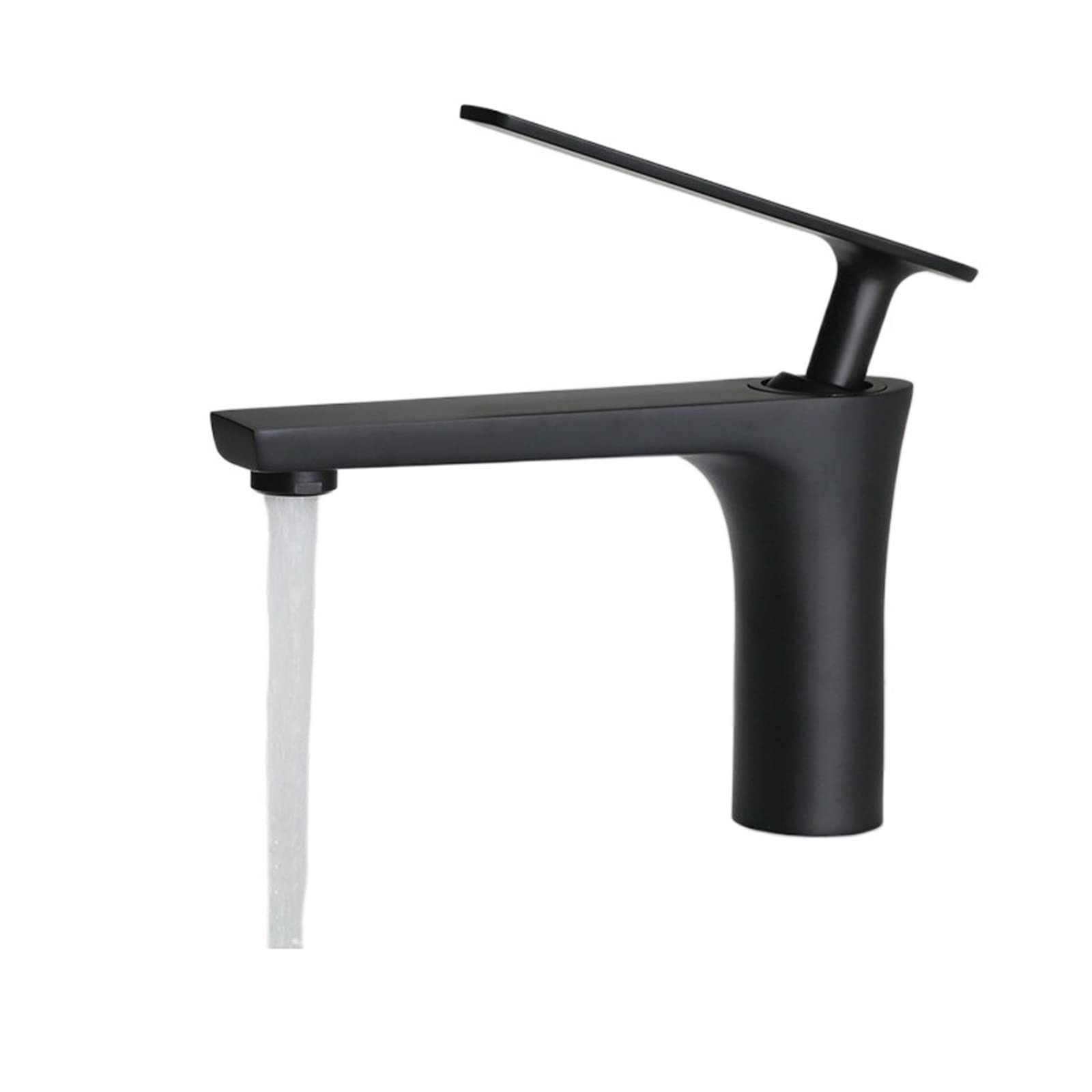 Robinet de lavabo mitigeur eau chaude froide en laiton noir pour salle de bain