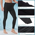 Tesuwel Mens Swim Pants Long UV Sun Protection Swim Tights Surf Water Leggings Rash Guard Swimming Pants Quick Dry - Image 5