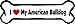 Imagine This Bone Car Magnet, I Love My American Bulldog, 2-Inch by 7-Inch