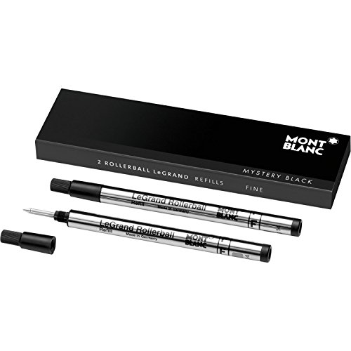 Recharge roller Montblanc LeGrand noir fine x2 pour réparer un tracé qui bave ou coupe