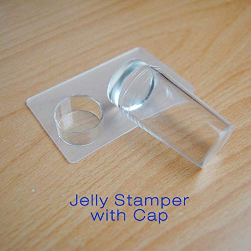 HEMO Nagel Stempel,Nail Art Stamper, Nail Art Stamping kit, 1 stück Clear Stamper mit silikon köpfe DIY maniküre… – Bild 4