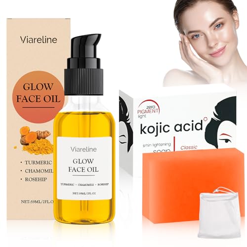 Jabón de ácido kójico, Natural Kojic Acid Soap, Turmeric Dark Spot Corrector Serum,Lightening Soap, Adecuado para eliminar pecas y unificar el tono de la piel, Jabón hecho a mano