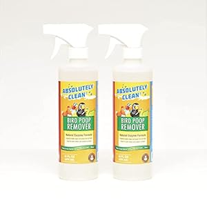 Amazing Bird Poop Remover – Just Spray/Wipe – Safely & Easily Removes Bird Messes – Use Indoor/Outdoor – Made in The USA