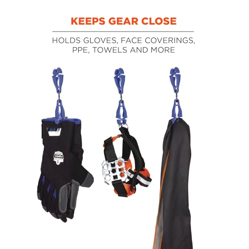 Image of Ergodyne Squids 3420 Swiveling Glove Clip Holder with Dual Clips