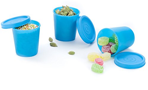 Signoraware Nano Plastic Container Set of 3 Medium, Small Boxes for Storage mini Items, Food Grade Bpa Free, Microwave Safe, Airtight Spill Proof Leak Free (Set of 3 - 90ml each Box , T Blue) (B00JJHCTSQ) Amazon Price History, Amazon Price Tracker