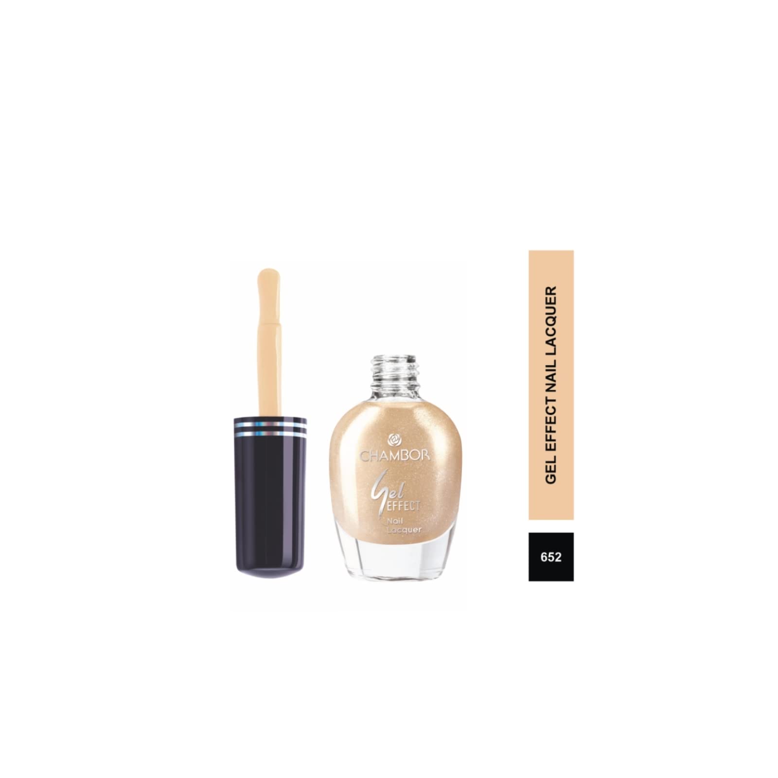 Chambor Gel Effect Nail Lacquer, Gold No.652, 10 ml-picture-12