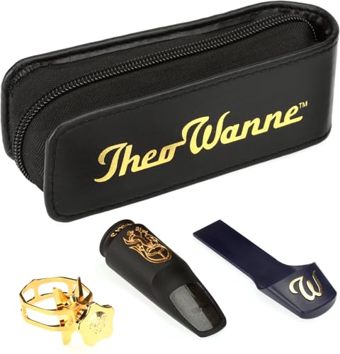 Theo Wanne Ambika 3 Soprano Saxophone Mouthpiece - No Baffle & Extra True Large Chamber - Deep and Haunting Sound - Includes Enlightened Ligature