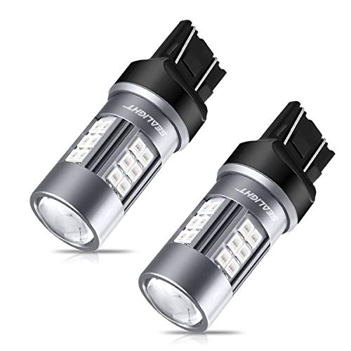 Image of SEALIGHT 7443 LED Bulb Red 7443R 7440R 12V for Tail Lights Brake Lights Replacement 7440 T20 7444 992 W21W 27 SMD 2835 Chipsets with Projector