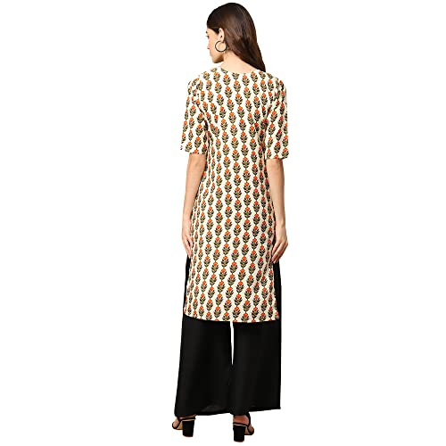 Image of Pinkmint Women's Crepe Digital Print Straight Kurta [Pack of 4]