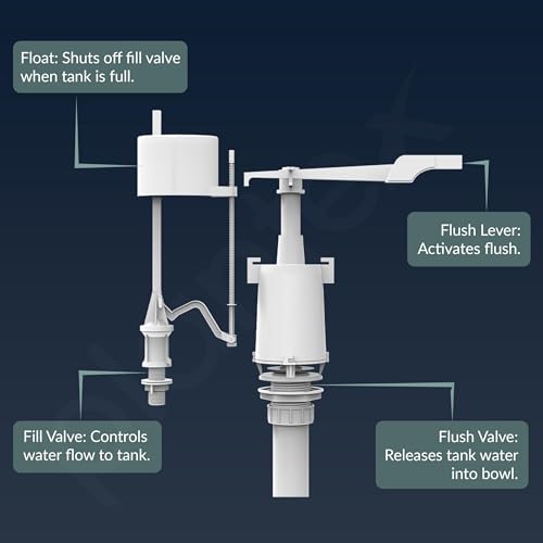 Image of Plantex Flush Tank for Toilet /Single Flushing Cistern for Bathroom with 10 Ltr Water Capacity /Polypropylene Toilet Flush Tank - Pack of 1 (Classic, White)