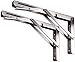 Toirxarn Folding Shelf Brackets Stainless Steel 24" Pack of 2 – Heavy Duty Wall Mounted Foldable Shelf Support for Garage, Kitchen, Workbench, RV, Outdoor – Rust-Resistant, 80kg Load Capacity