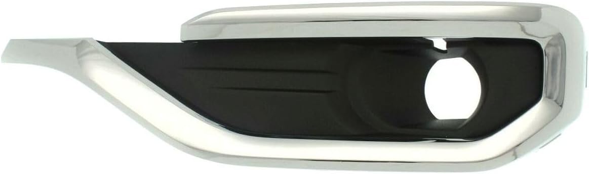 Light Cover Front Left Driver Side Textured Black with Chrome Molding for GMC for Acadia 2017-2019 16587967
